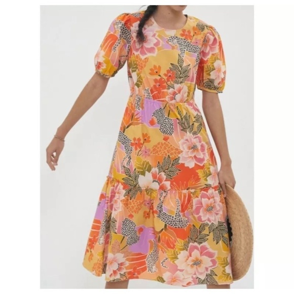 NEW ANTHROPOLOGIE FARM RIO Maribel Dress - Picture 1 of 6